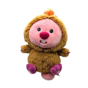 Miniso Zanmang Loopy Sitting Plush Beaver in Capybara Costume 10" Floppy Cute